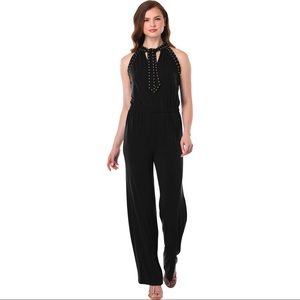 MICHAELMichael Kors studded neck-tie tank jumpsuit